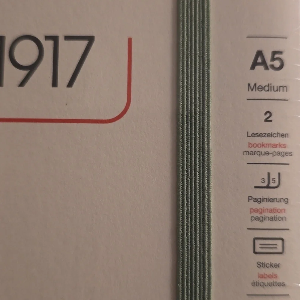 ❤️BUY 5 GET 3 FREE Notebook Medium (A5),Hardcover,251 numbered pages,Sage,dotted